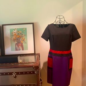 Vintage Eva Picone block dress